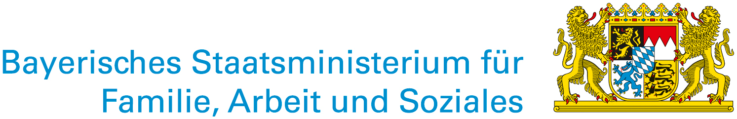 Logo Bayerisches Staatsministerium für Familie, Arbeit und Soziales Logo Bayerisches Staatsministerium für Familie, Arbeit und Soziales