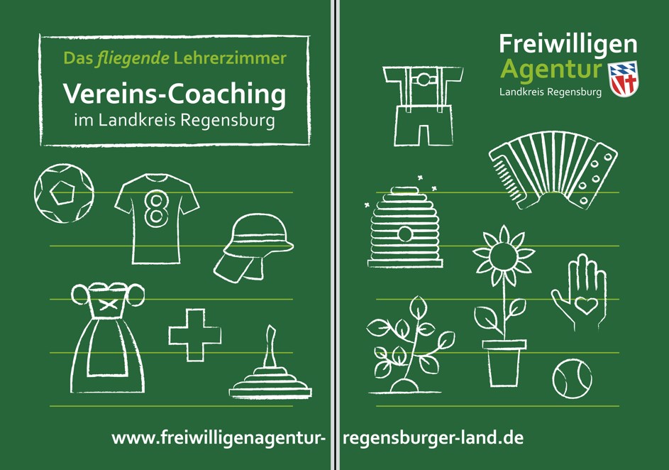 Titelbild Flyer Das fliegende Lehrerzimmer – Vereins-Coaching im Landkreis Regensburg