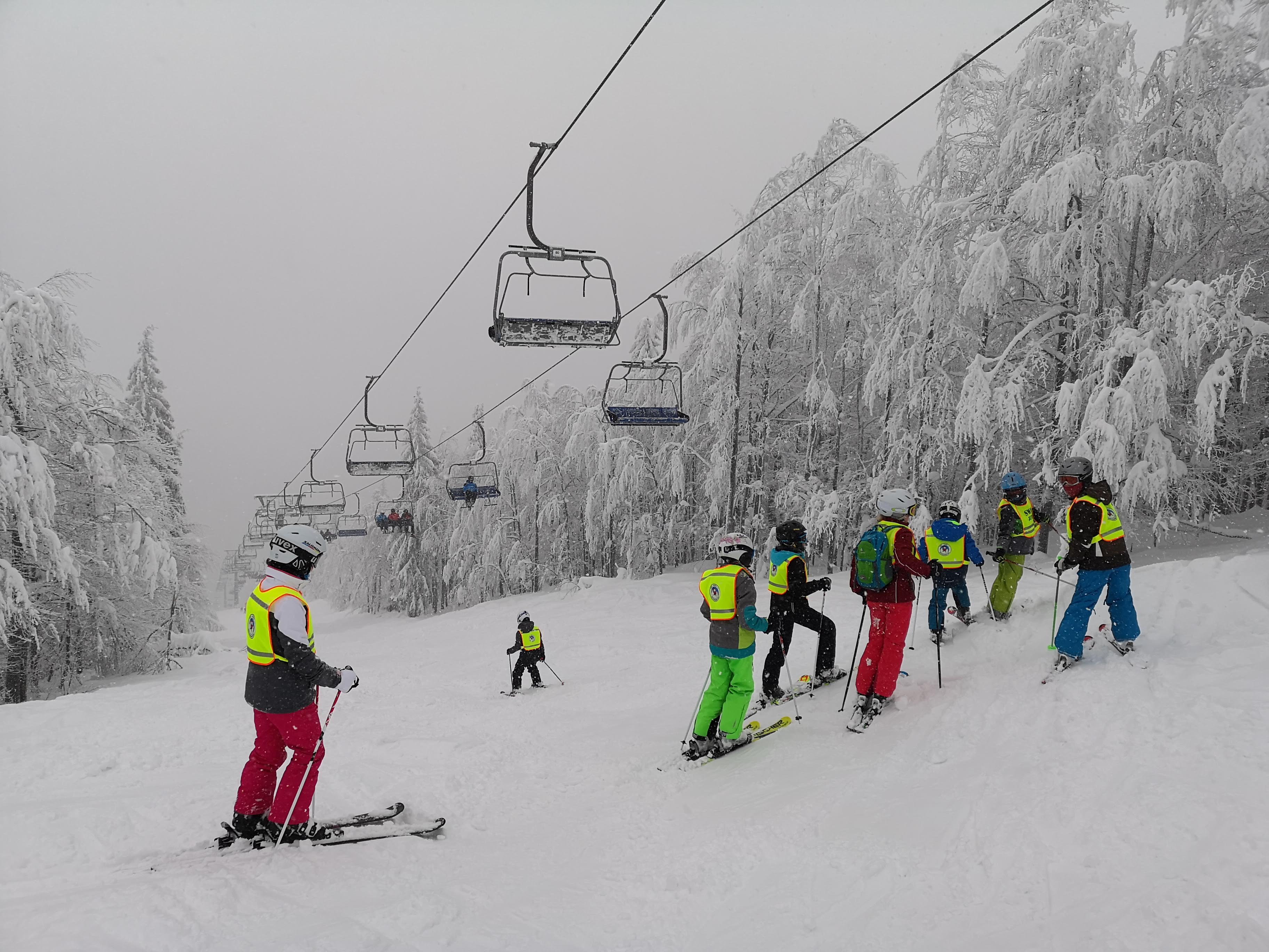Technikschulung in Hochficht für geübte Skifahrer. Foto: Michael Bleicher