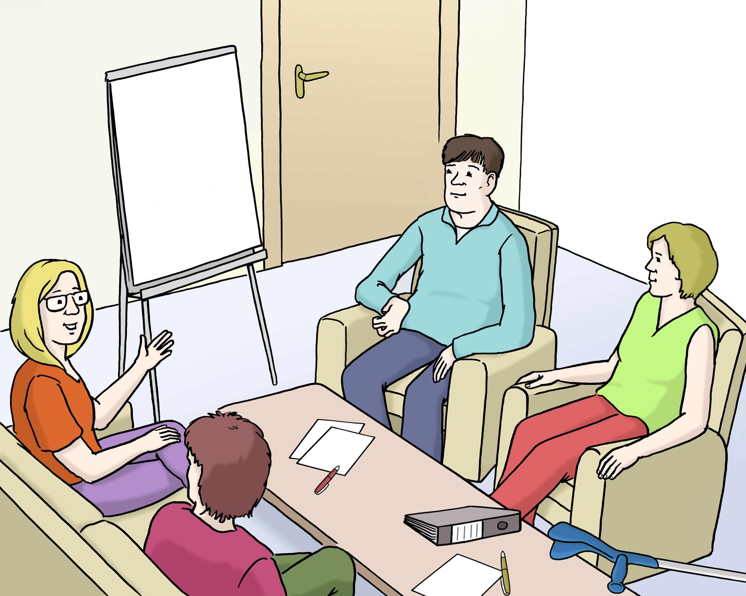 Gruppengespräch - Leichte Sprache Gruppengespräch